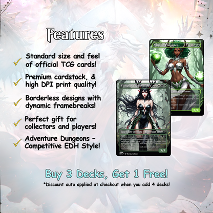 Atraxa INFECT Anime Waifu Ready to Play Proxy Commander Deck Custom Proxy EDH Phyrexian Tribal English High Quality Cards