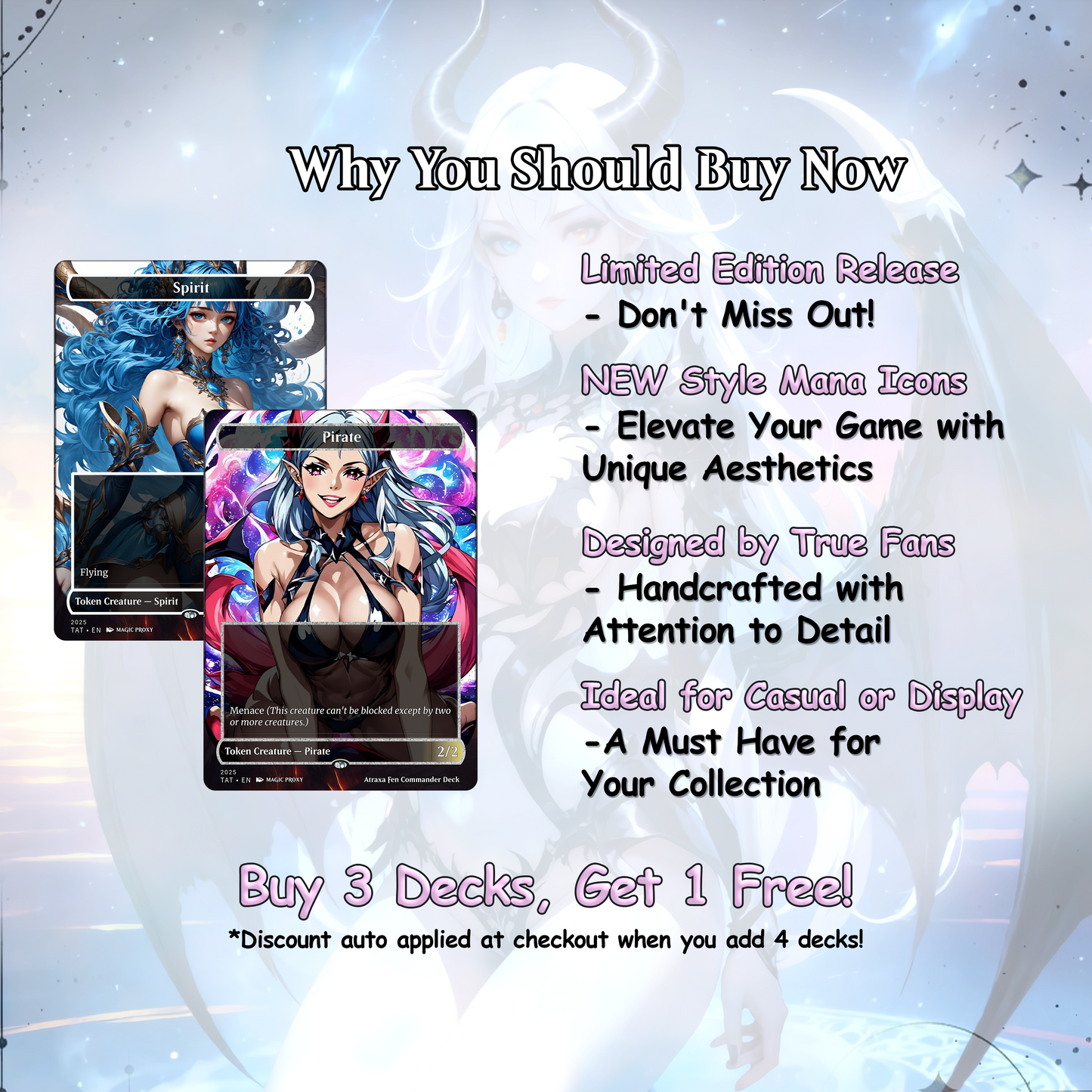 Atraxa SUPERFRIENDS Anime Waifu Proxy Commander Deck Custom Proxy EDH English High Quality Cards
