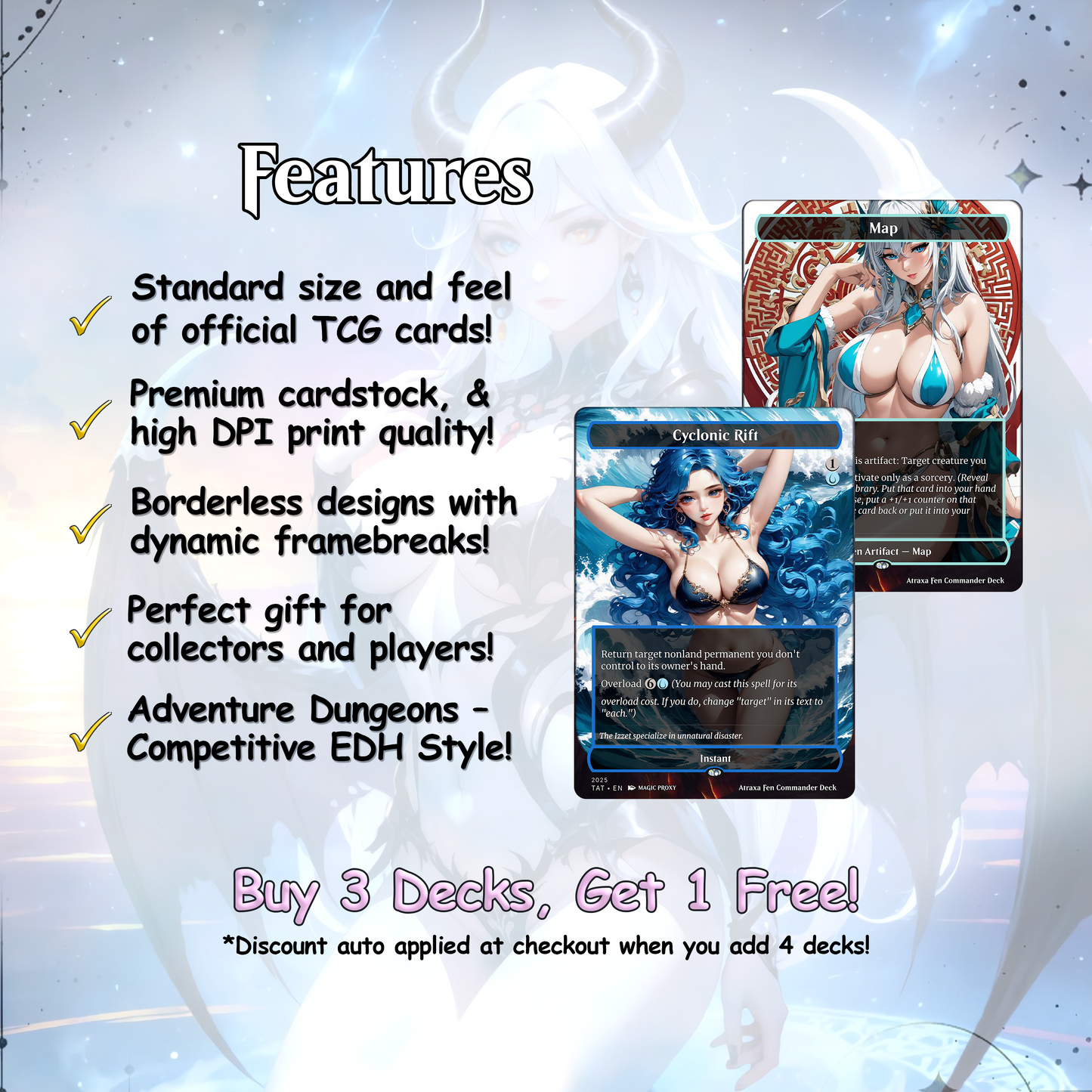 Atraxa SUPERFRIENDS Anime Waifu Proxy Commander Deck Custom Proxy EDH English High Quality Cards