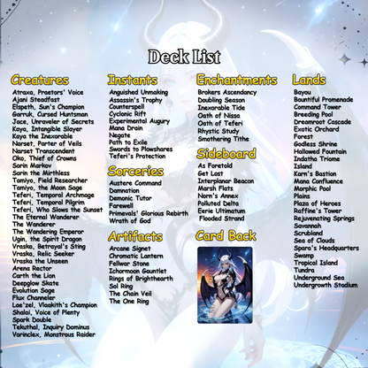 Atraxa SUPERFRIENDS Anime Waifu Proxy Commander Deck Custom Proxy EDH English High Quality Cards