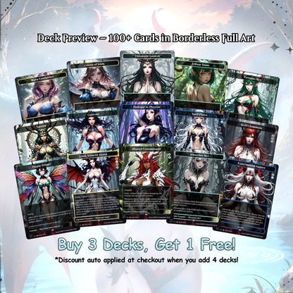 Atraxa INFECT Anime Waifu Ready to Play Proxy Commander Deck Custom Proxy EDH Phyrexian Tribal English High Quality Cards