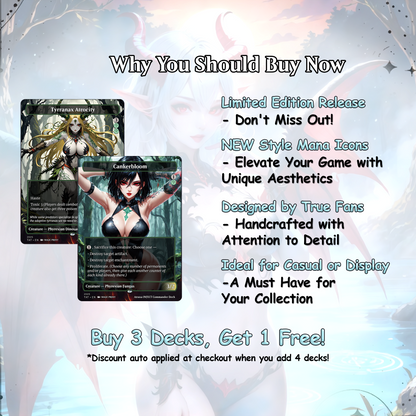 Atraxa INFECT Anime Waifu Ready to Play Proxy Commander Deck Custom Proxy EDH Phyrexian Tribal English High Quality Cards