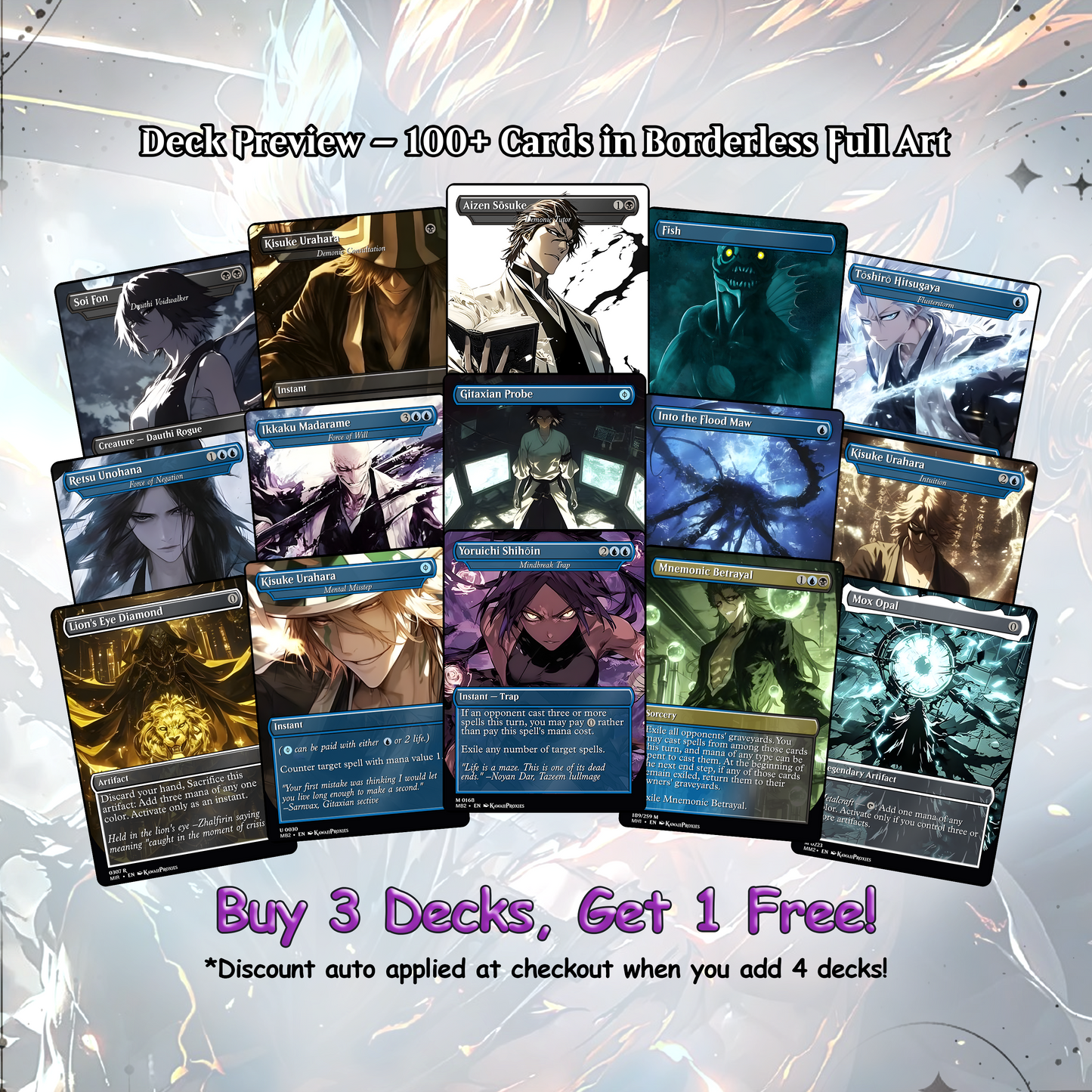 Bleach MTG Deck - Kess EDH | Premium Tainted Kess | Custom Competitive 100 Cards