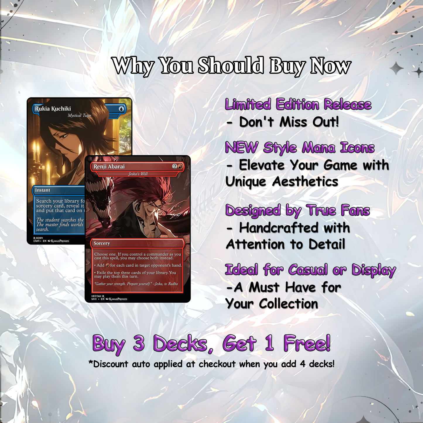 Bleach MTG Deck - Kess EDH | Premium Tainted Kess | Custom Competitive 100 Cards