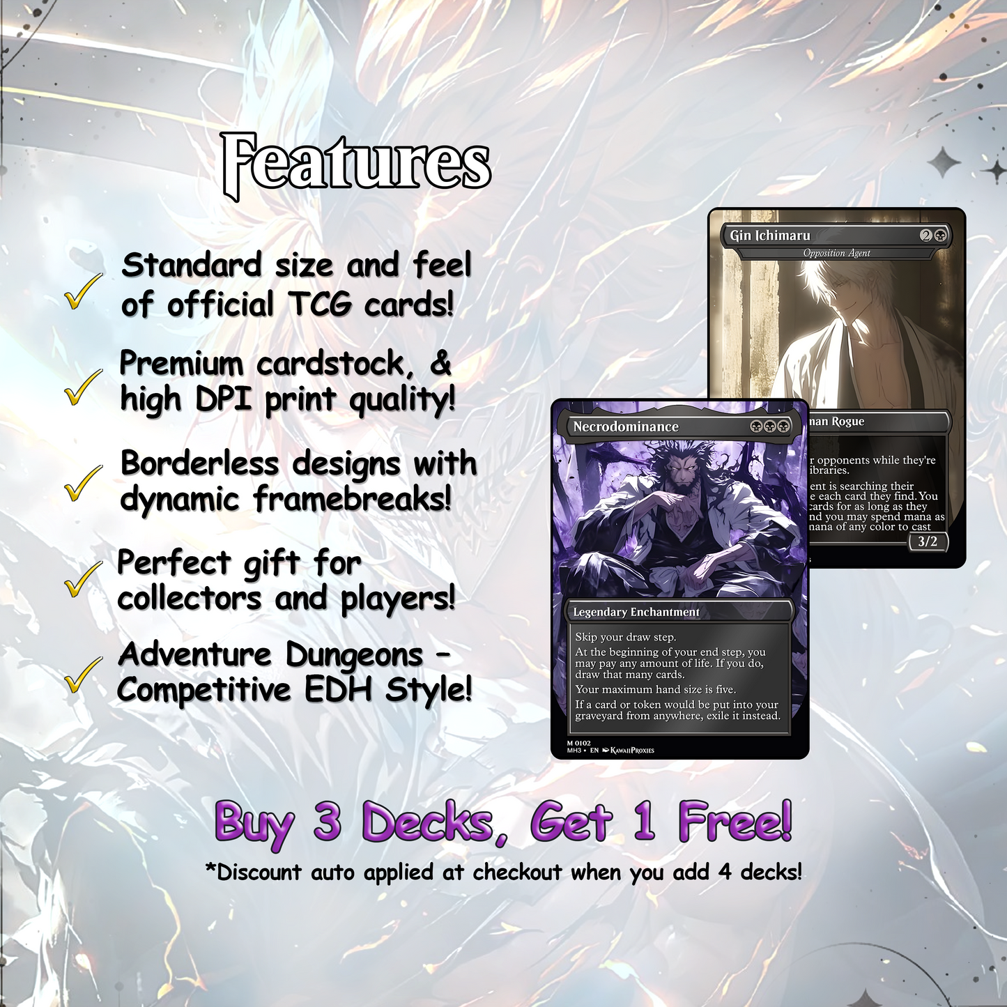 Bleach MTG Deck - Kess EDH | Premium Tainted Kess | Custom Competitive 100 Cards