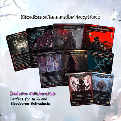 Bloodborne Commander cEDH Deck - Bloodborne Commander Magic Commander - Magic Proxy Deck with 150+ Unique Cards - Custom Cards MTG Proxy for Casual Play