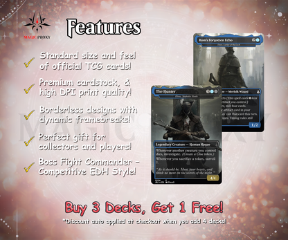 Bloodborne Commander cEDH Deck - Bloodborne Commander Magic Commander - Magic Proxy Deck with 150+ Unique Cards - Custom Cards MTG Proxy for Casual Play