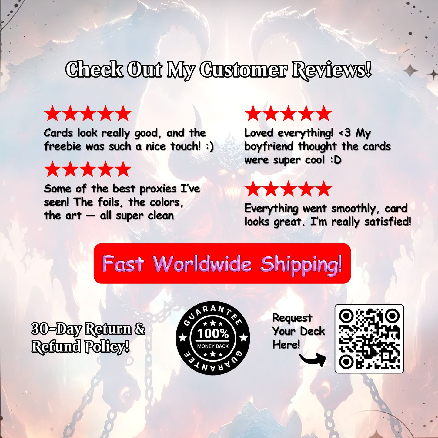 Diablo Commander cEDH Deck - Diablo Commander Magic Commander - Magic Proxy Deck with 170+ Unique Cards - Custom Cards MTG Proxy for Casual Play