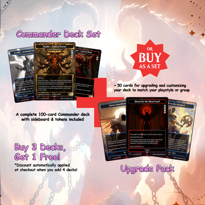 Diablo Commander cEDH Deck - Diablo Commander Magic Commander - Magic Proxy Deck with 170+ Unique Cards - Custom Cards MTG Proxy for Casual Play