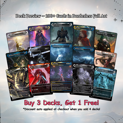 Elden Ring Commander Deck • Elden Ring  Mtg Proxy Deck • Mtg Commander Deck • Custom MTG card • Sidar Jabari of Zhalfir • Mtg Proxy Commander