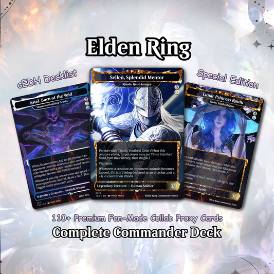 Elden Ring Commander | Dual-Commander Azorius Control Voltron | 100+ Custom Proxy Cards