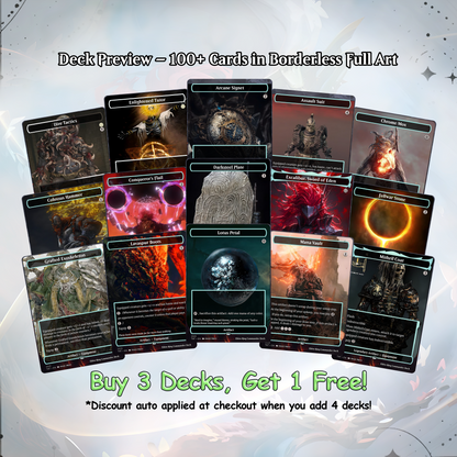 Elden Ring Commander cEDH Deck - Elden Ring Commander Magic Commander - Magic Proxy Deck with 160+ Unique Cards - Custom Cards MTG Proxy for Casual Play