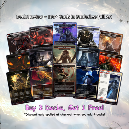 Elden Ring Commander cEDH Deck - Elden Ring Commander Magic Commander - Magic Proxy Deck with 160+ Unique Cards - Custom Cards MTG Proxy for Casual Play