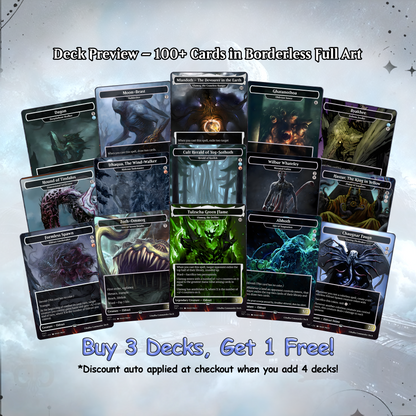 Eldrazi Cthulhu Commander cEDH Deck - Eldrazi Cthulhu Commander Magic Commander - Magic Proxy Deck with 160+ Unique Cards - Custom Cards MTG Proxy for Casual Play