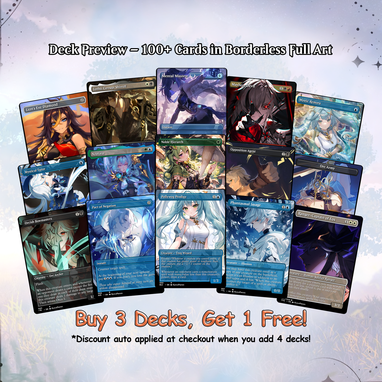 Genshin MTG Deck - Kenrith EDH | Premium The Evolution | Custom Competitive 100+ Cards