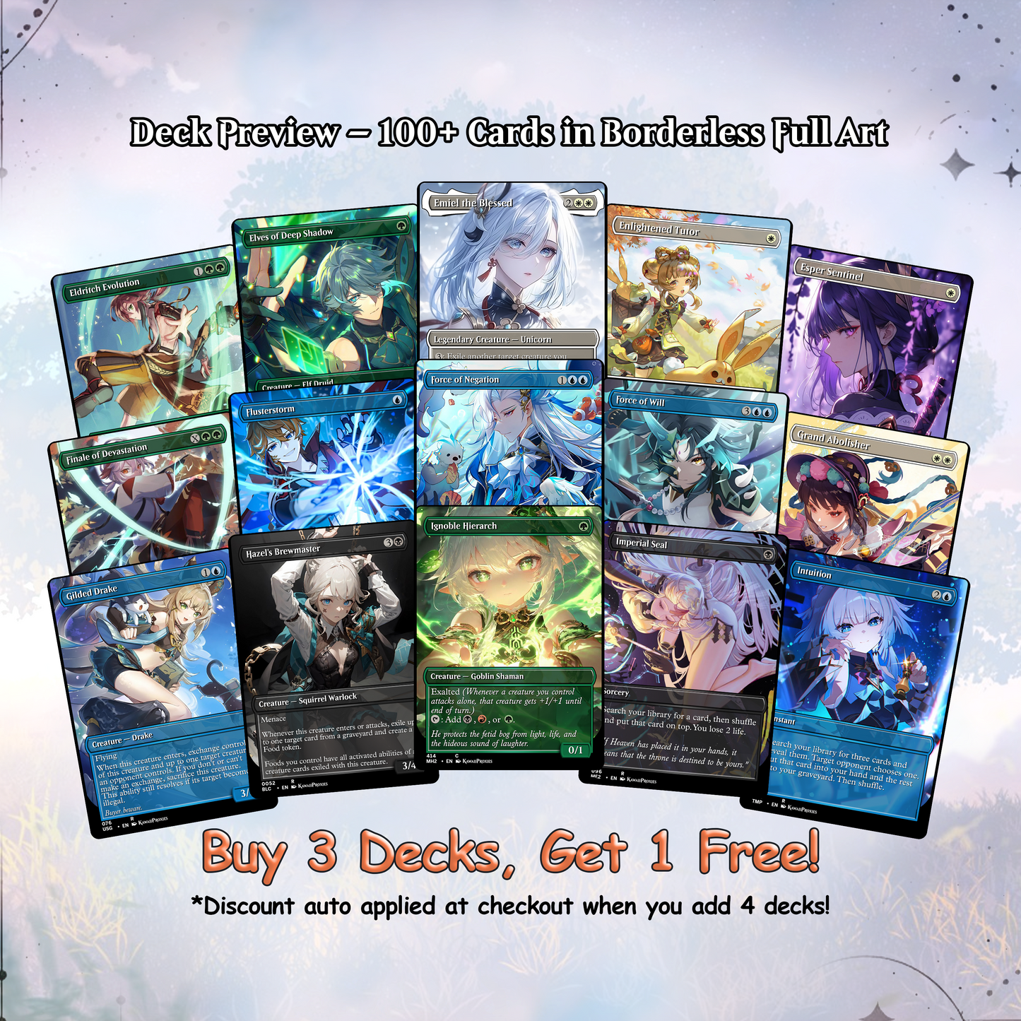 Genshin MTG Deck - Kenrith EDH | Premium The Evolution | Custom Competitive 100+ Cards