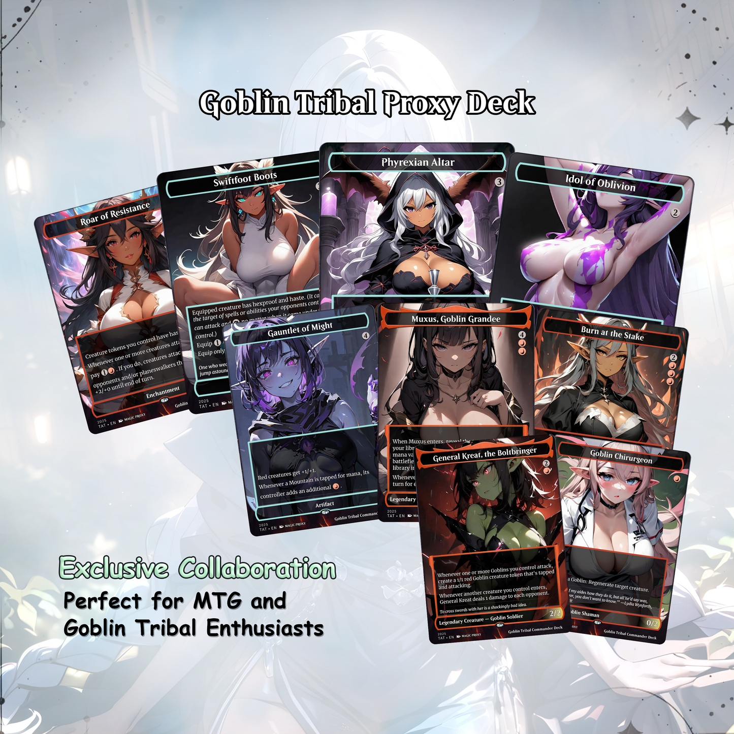 Goblin Tribal Commander Deck Krenko Mob Boss Complete EDH Deck Proxy Deck