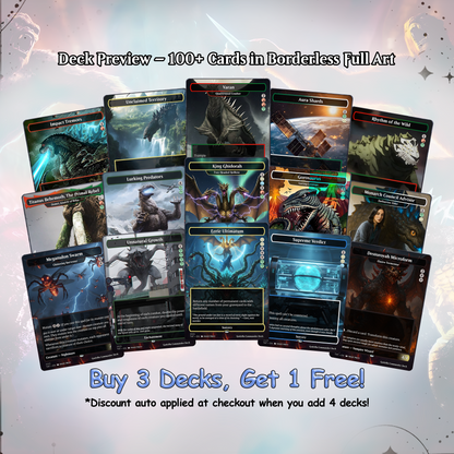 Godzilla Commander cEDH Deck - Godzilla  Commander Magic Commander - Magic Proxy Deck with 170+ Unique Cards - Custom Cards MTG Proxy for Casual Play