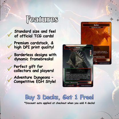 Godzilla Commander cEDH Deck - Godzilla  Commander Magic Commander - Magic Proxy Deck with 170+ Unique Cards - Custom Cards MTG Proxy for Casual Play