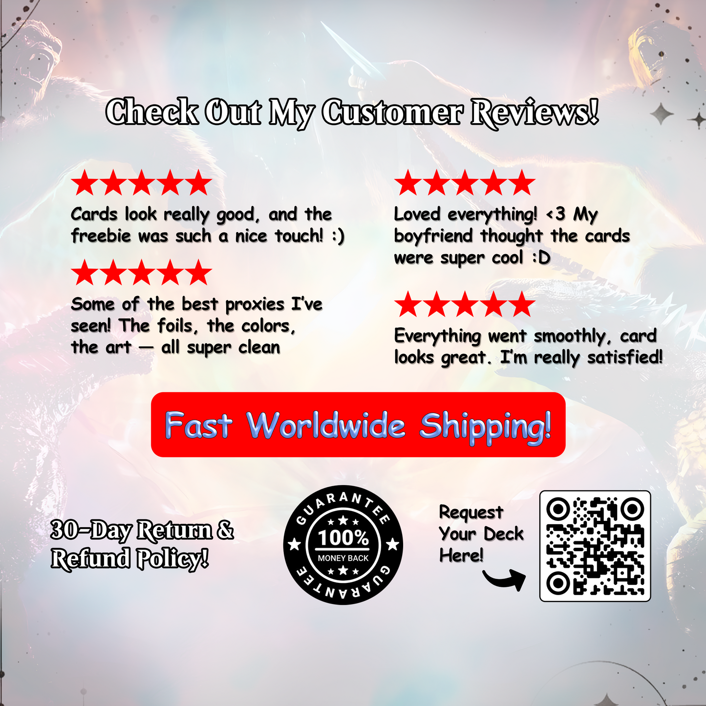 Godzilla Commander cEDH Deck - Godzilla  Commander Magic Commander - Magic Proxy Deck with 170+ Unique Cards - Custom Cards MTG Proxy for Casual Play