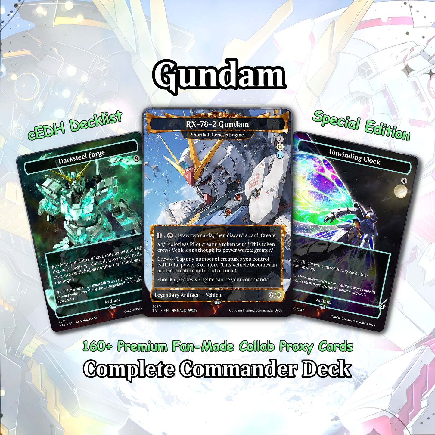 Mendicant Core Commander cEDH Deck - Mendicant Core Commander Magic Commander - Magic Proxy Deck with 160+ Unique Cards - Custom Cards MTG Proxy for Casual Play