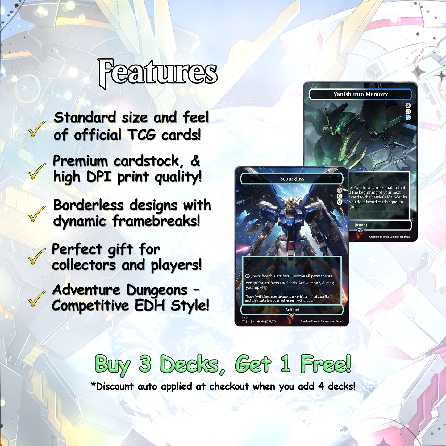 Mendicant Core Commander cEDH Deck - Mendicant Core Commander Magic Commander - Magic Proxy Deck with 160+ Unique Cards - Custom Cards MTG Proxy for Casual Play