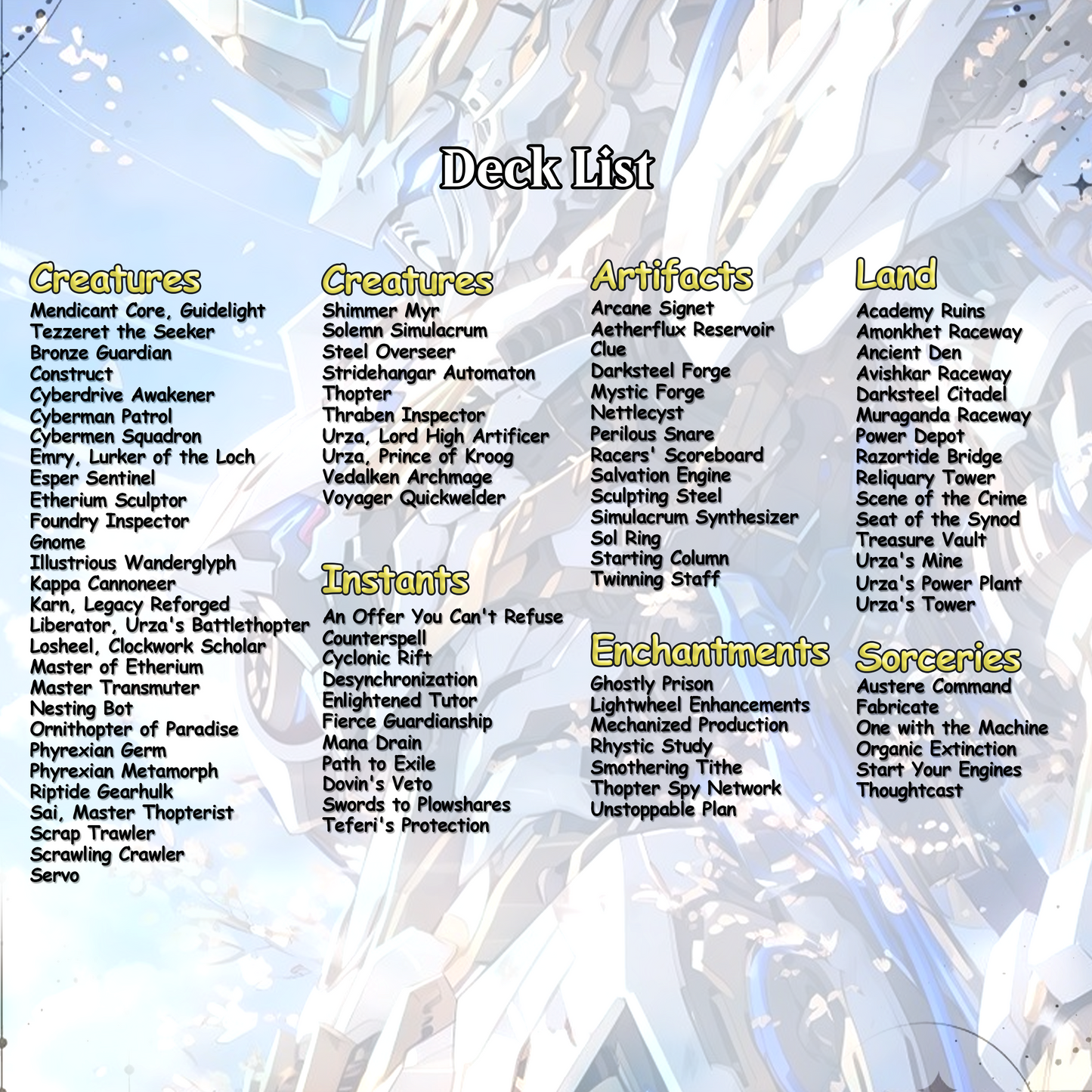 Mendicant Core – The Gundam War Machine | High-Powered Casual Artifact Deck