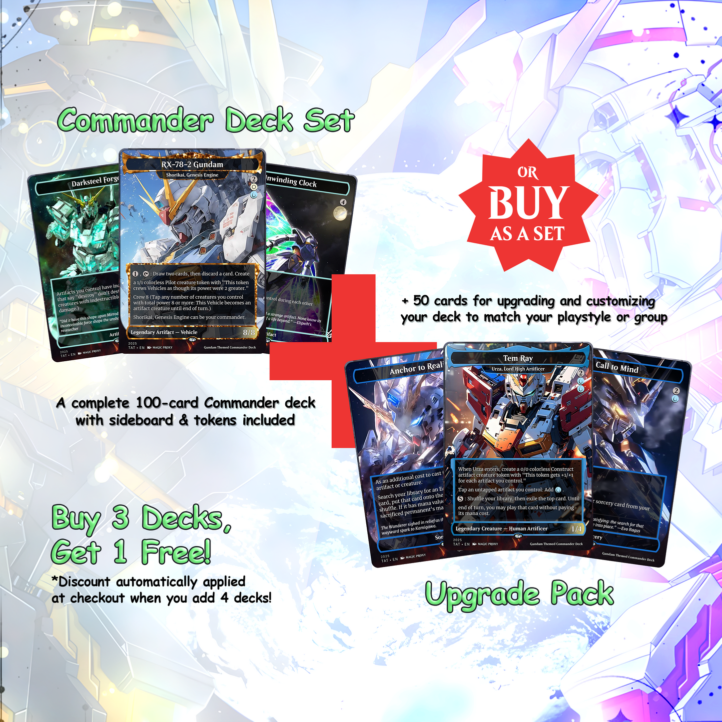 Mendicant Core Commander cEDH Deck - Mendicant Core Commander Magic Commander - Magic Proxy Deck with 160+ Unique Cards - Custom Cards MTG Proxy for Casual Play