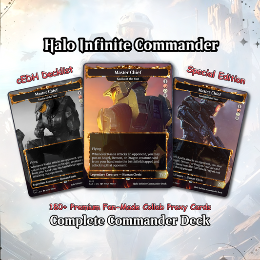 Halo Infinite Commander cEDH Deck - Halo Infinite Commander Magic Commander - Magic Proxy Deck with 170+ Unique Cards - Custom Cards MTG Proxy for Casual Play