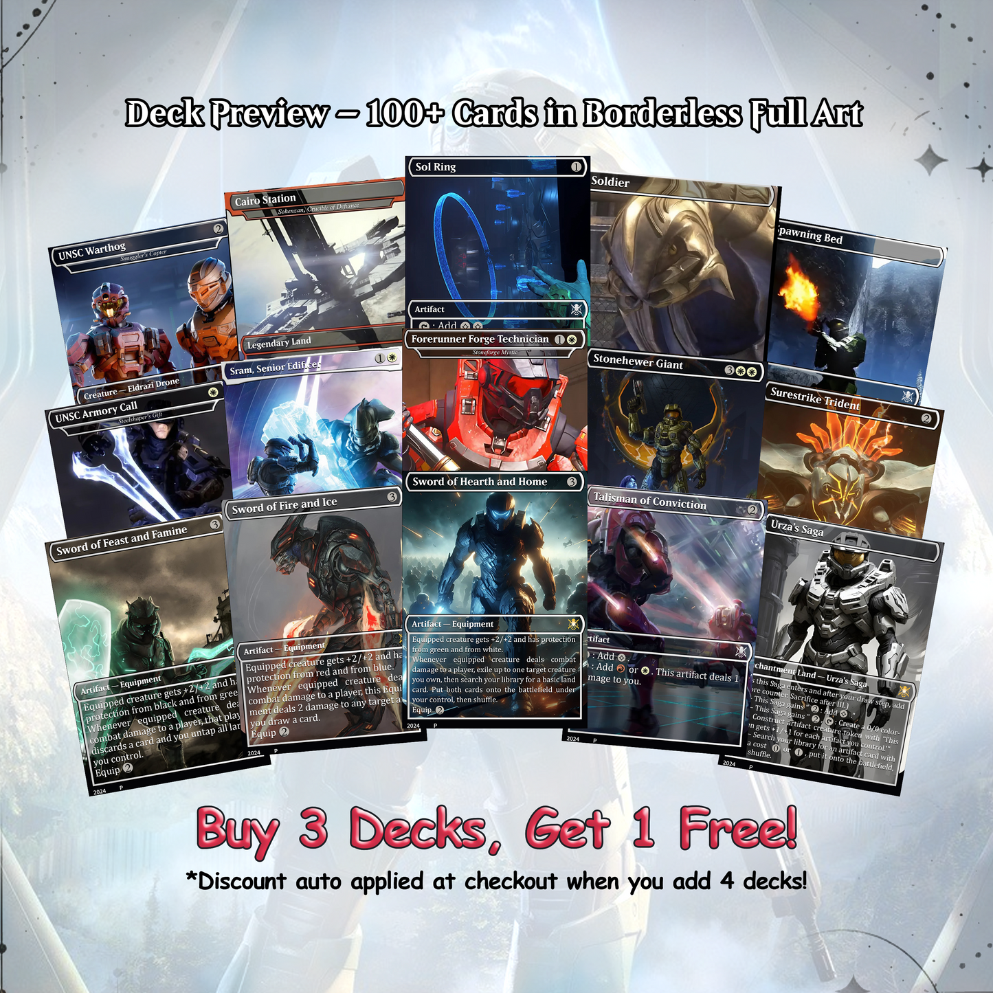 Halo Infinite Commander Deck • Halo Infinite themed Mtg Proxy Deck • Halo. Armor. • Mtg Deck Box • Proxy Custom Card • MTG Proxy Cards • Edh Deck