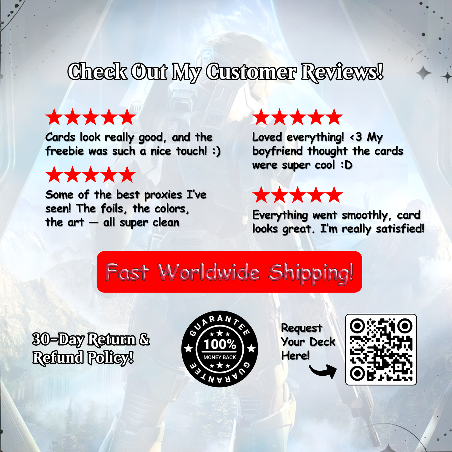 Halo Infinite Commander Deck • Halo Infinite themed Mtg Proxy Deck • Halo. Armor. • Mtg Deck Box • Proxy Custom Card • MTG Proxy Cards • Edh Deck