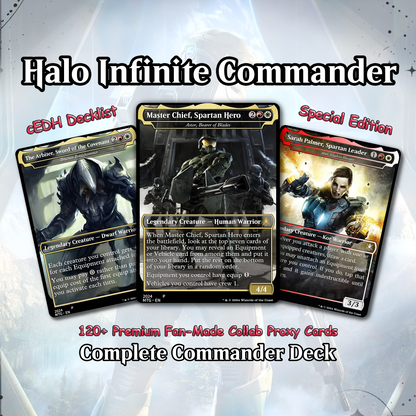 Halo Infinite Commander Deck • Halo Infinite themed Mtg Proxy Deck • Halo. Armor. • Mtg Deck Box • Proxy Custom Card • MTG Proxy Cards • Edh Deck