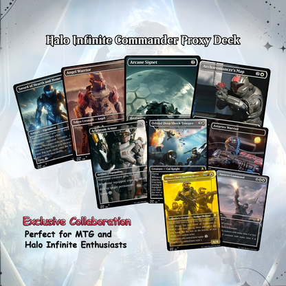 Halo Infinite Commander Deck • Halo Infinite themed Mtg Proxy Deck • Halo. Armor. • Mtg Deck Box • Proxy Custom Card • MTG Proxy Cards • Edh Deck