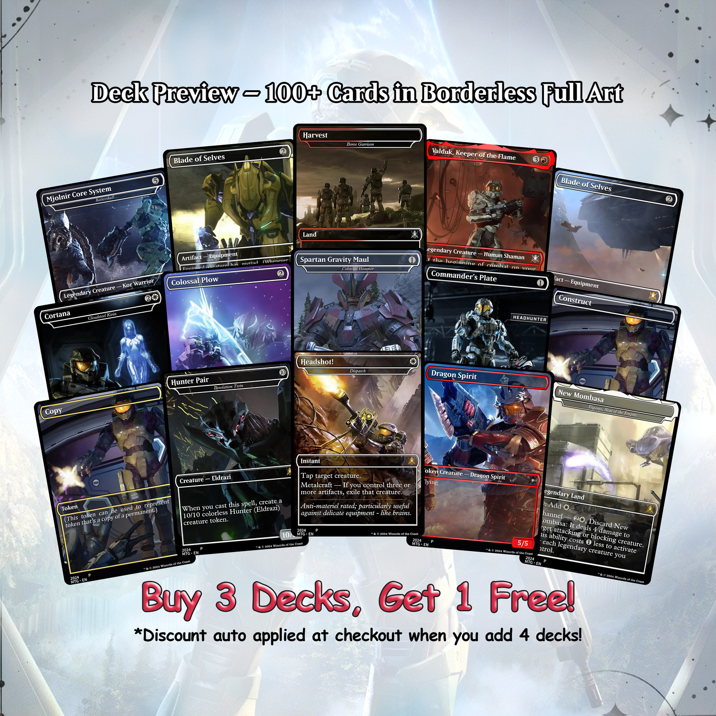 Halo Infinite Commander Deck • Halo Infinite themed Mtg Proxy Deck • Halo. Armor. • Mtg Deck Box • Proxy Custom Card • MTG Proxy Cards • Edh Deck