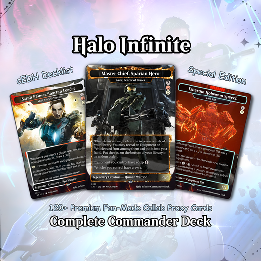 Halo Infinite Commander Deck • Halo Infinite themed Mtg Proxy Deck • Halo. Armor. • Mtg Deck Box • Proxy Custom Card • MTG Proxy Cards • Edh Deck