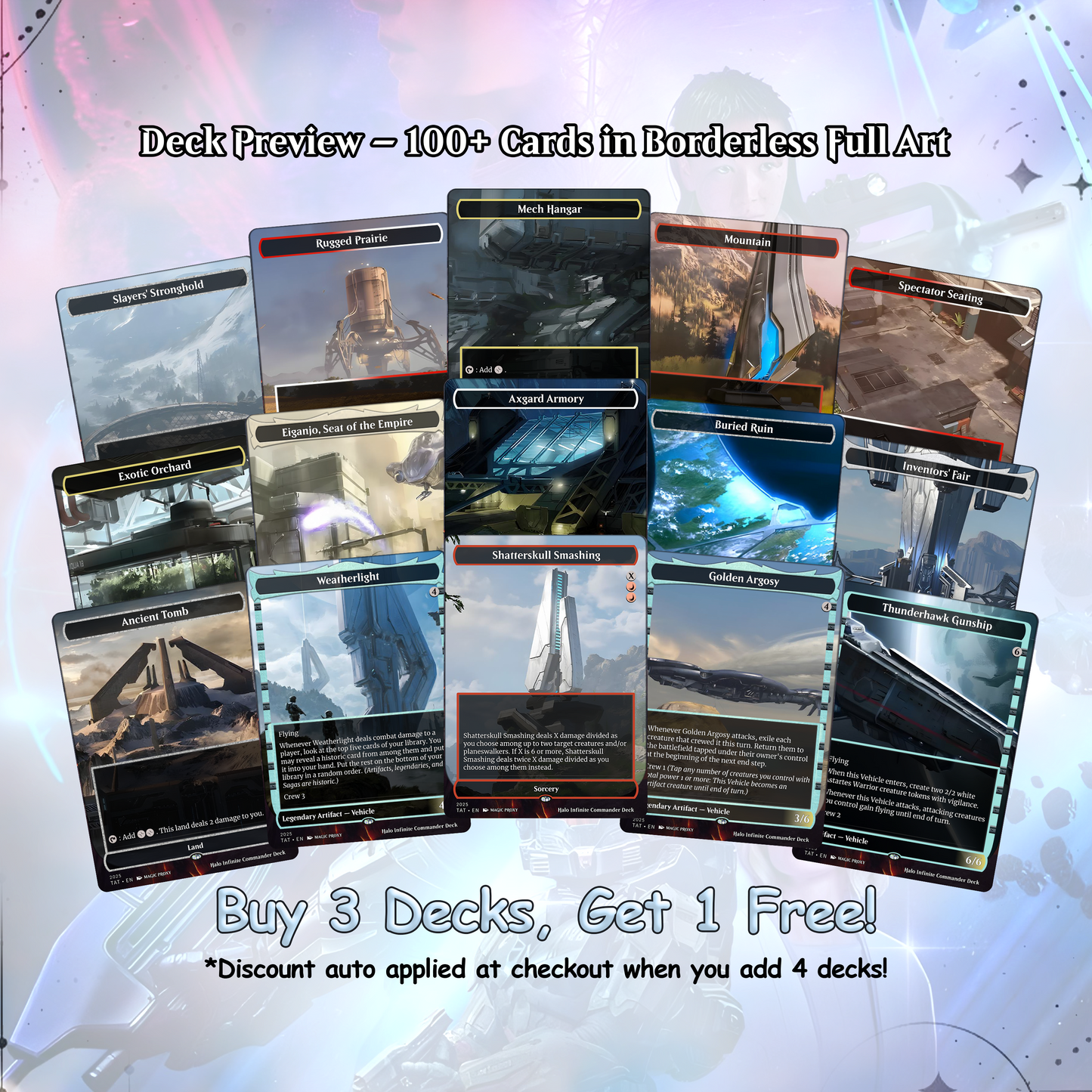 Halo Infinite Commander Deck • Halo Infinite themed Mtg Proxy Deck • Halo. Armor. • Mtg Deck Box • Proxy Custom Card • MTG Proxy Cards • Edh Deck