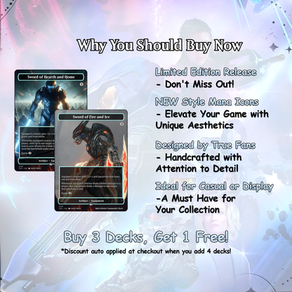 Halo Infinite Commander Deck • Halo Infinite themed Mtg Proxy Deck • Halo. Armor. • Mtg Deck Box • Proxy Custom Card • MTG Proxy Cards • Edh Deck