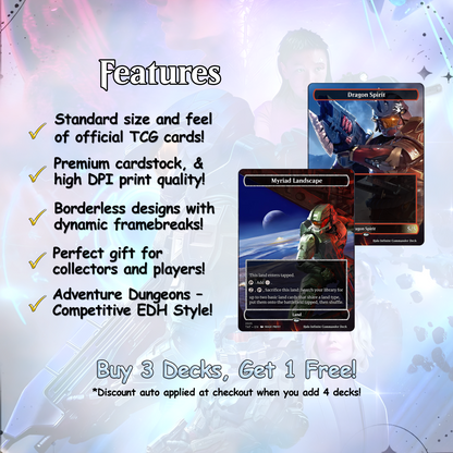 Halo Infinite Commander Deck • Halo Infinite themed Mtg Proxy Deck • Halo. Armor. • Mtg Deck Box • Proxy Custom Card • MTG Proxy Cards • Edh Deck