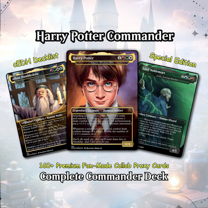 Harry Potter Dumbledore's Army MTG Commander Deck - Complete Custom EDH Deck Magic Proxy Cards Proxies Complete
