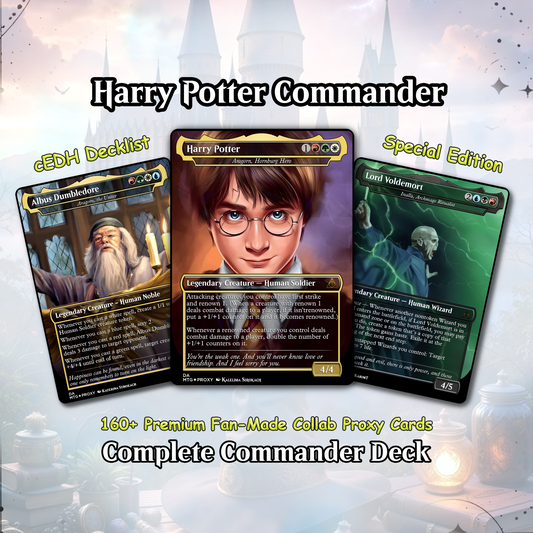 Harry Potter Dumbledore's Army MTG Commander Deck - Complete Custom EDH Deck Magic Proxy Cards Proxies Complete