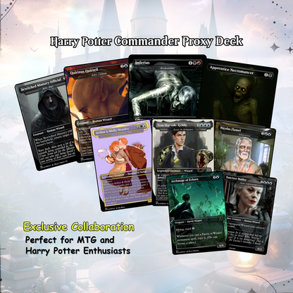 Harry Potter Dumbledore's Army MTG Commander Deck - Complete Custom EDH Deck Magic Proxy Cards Proxies Complete
