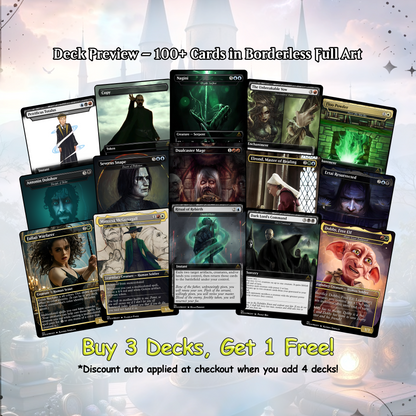 Harry Potter Dumbledore's Army MTG Commander Deck - Complete Custom EDH Deck Magic Proxy Cards Proxies Complete