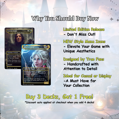 Harry Potter Dumbledore's Army MTG Commander Deck - Complete Custom EDH Deck Magic Proxy Cards Proxies Complete