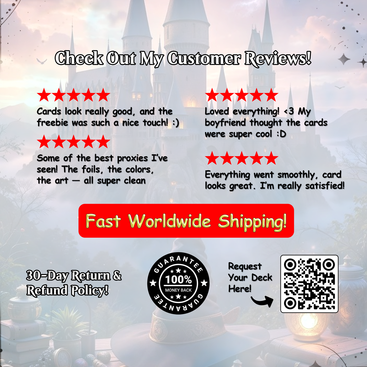 Harry Potter Dumbledore's Army MTG Commander Deck - Complete Custom EDH Deck Magic Proxy Cards Proxies Complete