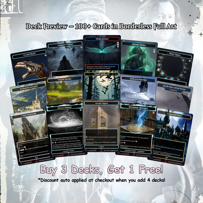 Harry Potter Dumbledore's Army MTG Commander Deck - Complete Custom EDH Deck Magic Proxy Cards Proxies Complete