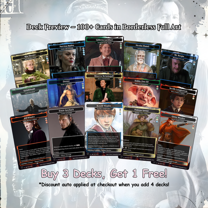 Harry Potter Dumbledore's Army MTG Commander Deck - Complete Custom EDH Deck Magic Proxy Cards Proxies Complete