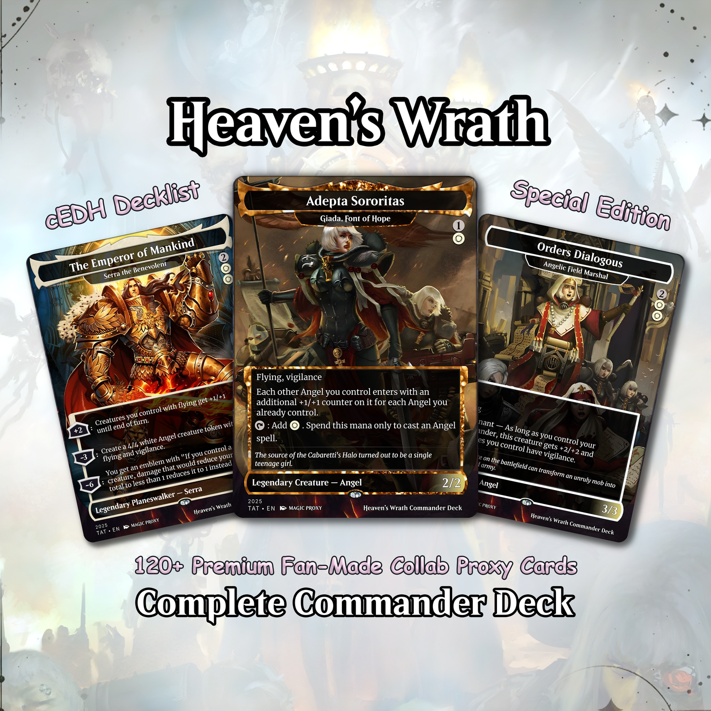 Heaven’s Wrath – Giada’s Space Nun Angel Crusade | Custom EDH Commander Deck