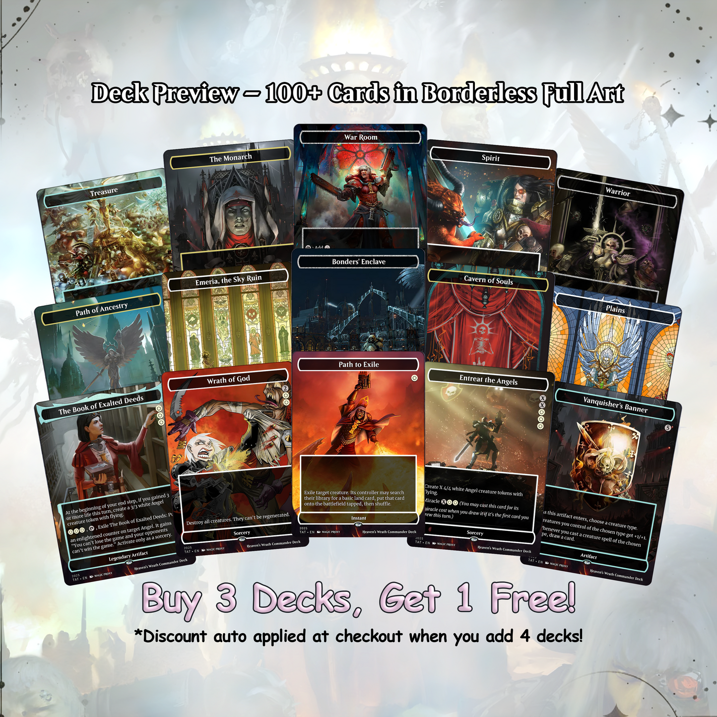 Heaven’s Wrath – Giada’s Space Nun Angel Crusade | Custom EDH Commander Deck