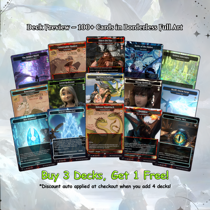 How to Train Your Dragon Commander cEDH Deck - How to Train Your Dragon Commander Magic Commander - Magic Proxy Deck with 150+ Unique Cards - Custom Cards MTG Proxy for Casual Play