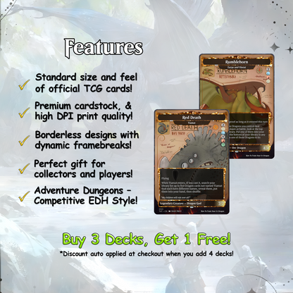 How to Train Your Dragon Commander cEDH Deck - How to Train Your Dragon Commander Magic Commander - Magic Proxy Deck with 150+ Unique Cards - Custom Cards MTG Proxy for Casual Play